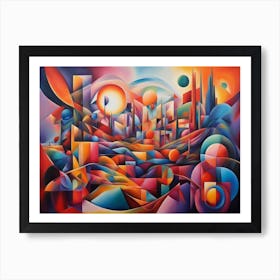 Abstract City Art Print