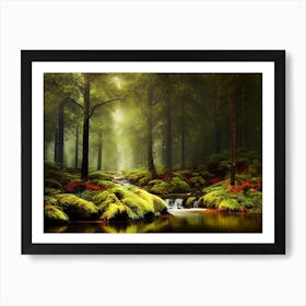 Forest In The Mist Art Print