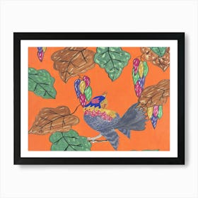 Bird On A Branch Art Print