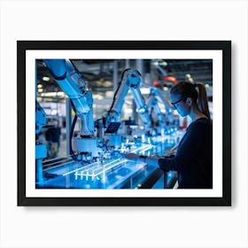 A Dynamic Compelling Exhibitor Of The Ai Driven Automation That Is Reshaping The Modern Industrial (4) Art Print