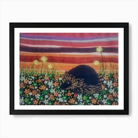 Nature in Wall Artwork , Hedgehog Art Print