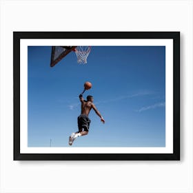 Young Shot Competition Play Board Urban Action Man Court Training Fitness Basket Abdomin (15) Art Print