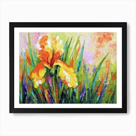 iris blossom Art Print