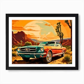 Steed and Steel: Vintage Ford Elegance Art Print