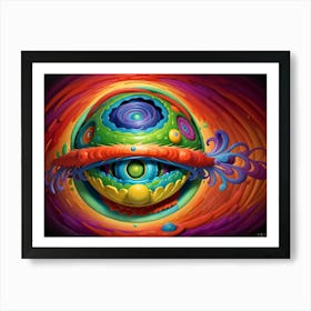 Psychedelic Eye Art Print