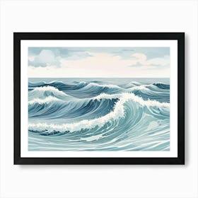 Ocean Waves 1 Art Print