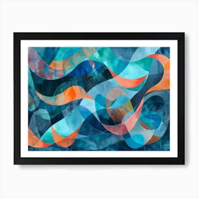 Abstract Wave Painting 12 Art Print