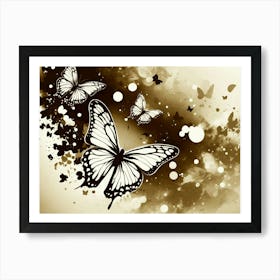 Butterfly Painting 73 Art Print