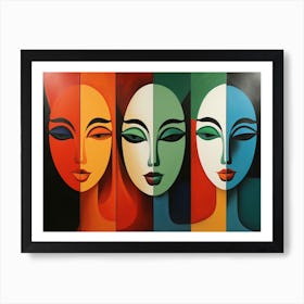 Women'S Faces 2 Art Print