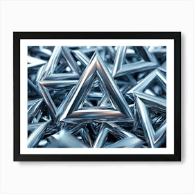 Abstract Image Of Triangles Art Print