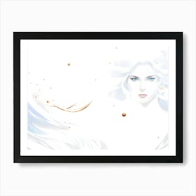 The blue-eyed girl 3 Art Print