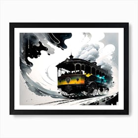 Train In The Sky Art Print