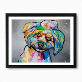Dear Friend Dog Animal Art Oil Painting Art Print
