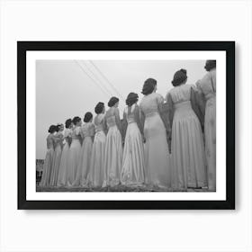 Princesses, National Rice Festival, Crowley, Louisiana By Russell Lee Art Print