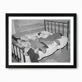 Children Asleep While Their Parents Square Dance, Pie Town, New Mexico By Russell Lee Art Print