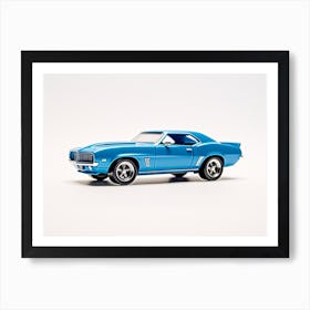 Toy Car 69 Camaro Blue 2 Art Print