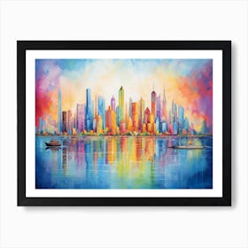 City Skyline 1 Art Print