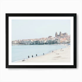 Beach In Puglia in Italy Art Print