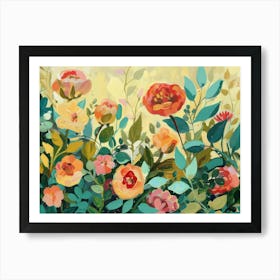 Flowers In The Garden 4 Art Print