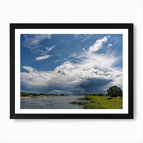 Thundercloud on the Oder river Poster