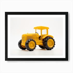 Toy Car Yellow Tractor Art Print