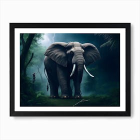 Elephant In The Jungle 1 Art Print