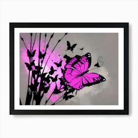 Pink Butterfly 5 Poster