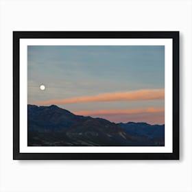 Full Moon Over Death Valley Art Print