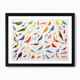 Colourful Bird Painting 4 Art Print