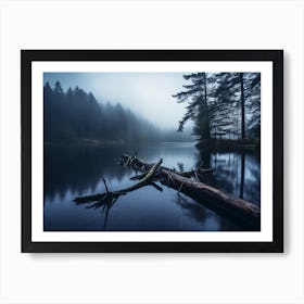 Foggy Lake 2 Art Print