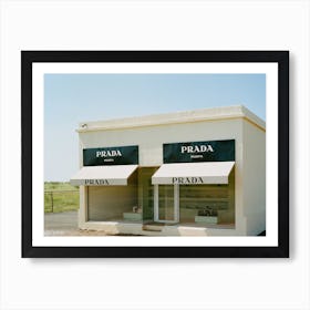 Prada Marfa III on Film Art Print