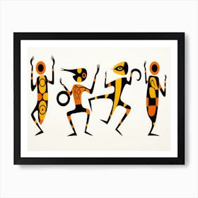 Tribal Dancers Art Print