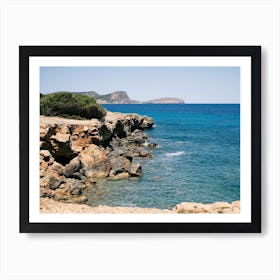Rocky blue Coast // Ibiza Nature & Travel Photography Art Print