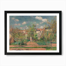 Garden In Full Sunlight, Camille Pissarro Art Print