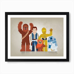 Star Wars Characters Art Print