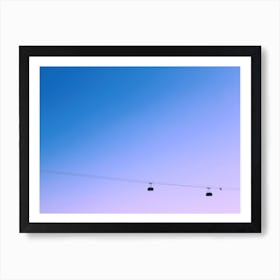 Gondolas In The Sky - Photography Art Print