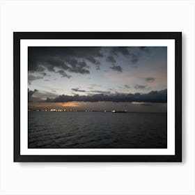 Dark Sky At Dusk Art Print