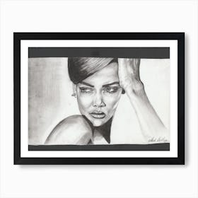 Rihanna Portrait Art Print