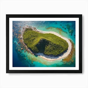 An Island In The Middle Of The Ocean Art Print