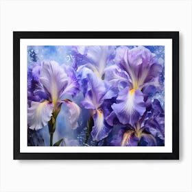 Purple Iris 2 Art Print