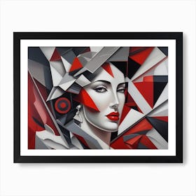 Abstract Of A Woman 3 Art Print