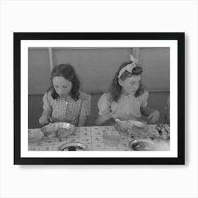 Untitled Photo, Possibly Related To Lunch For Children At The Fsa (Farm Security Administration) S Mobile Cam Art Print