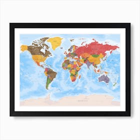 World Map Art Print