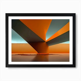 Abstract Bridge Art Print