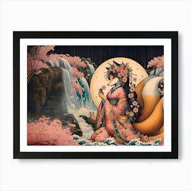 Young Fox Goddess Art Print