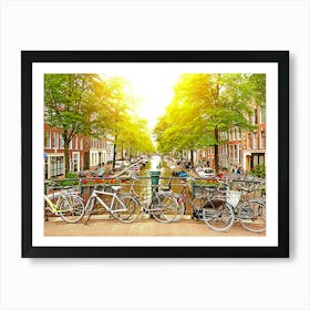 Bloemgracht Canal In Jordaan District Amsterdam, Netherlands Art Print