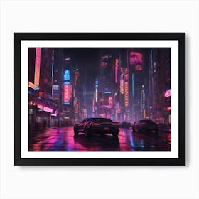 Futuristic Cityscape Art Print