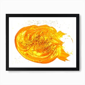 Gold Paint Art Print