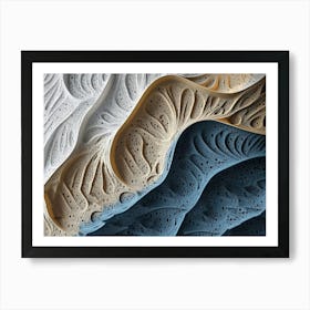 Stunning 3d Designs Featuring Unique Textured Patterns Art Print