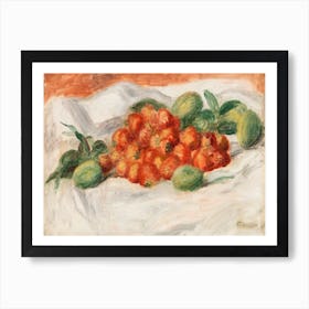 Strawberries And Almonds, Pierre Auguste Renoir Art Print